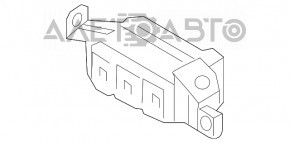 Blocul de butoane de pe panoul frontal al modelului Kia Optima 16-