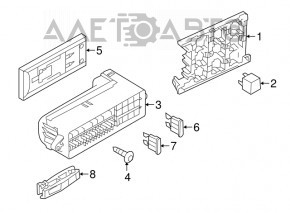 Блок предохранителей подторпедный VW Passat b8 16-19 USA