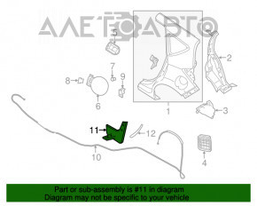 Bara de noroi spate stânga Nissan Versa Note 13-19