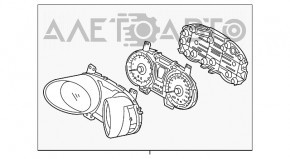 Щиток приборов без supervision Hyundai Veloster 12-17 АКПП