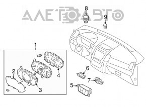 Panoul de instrumente Kia Sorento 16-18, facelift 56k