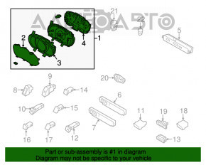 Panoul de instrumente Kia Sorento 14-15 restilizat 80k