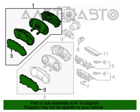 Panoul de instrumente Kia Soul 14-19, cutie de viteze automată