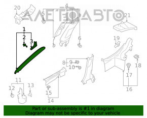 Capacul amortizorului frontal stânga Subaru Outback 20- gri