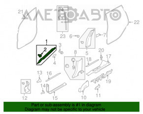 Capacul amortizorului din față dreapta Subaru B10 Tribeca bej