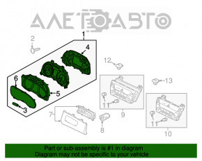 Panoul de instrumente Hyundai Elantra AD 17-20 2.0 39k