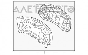 Tabloul de bord Kia Niro 17-19 HEV 123k