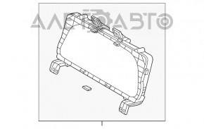 Tabloul de bord al Hyundai Sonata 20 - afișaj, sub radar.