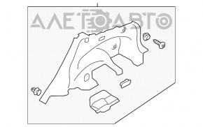 Capotă arc stânga Subaru Impreza 5d 17-