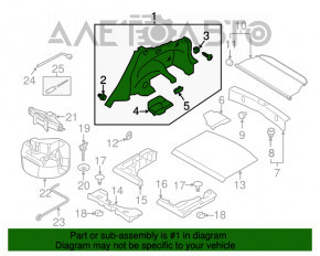 Capotă arc stânga Subaru Impreza 5d 17-