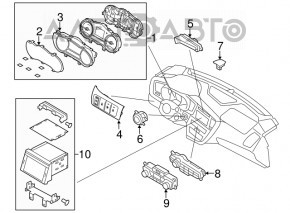 Panoul de instrumente Kia Optima 11-15 96k zgârieturile