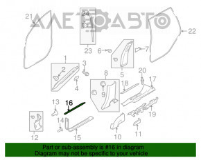 Capacul pragului din fața dreapta exterior pentru Subaru B9 Tribeca