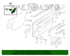 Заглушка бокового зеркала передняя правая Subaru Outback 10-14