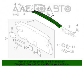 Capacul portbagajului superior al usii Subaru Outback 20- negru, prindere ruptă