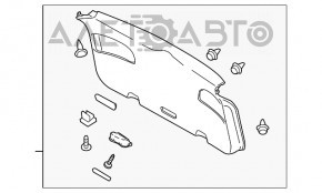 Garnitura portiera portbagaj Subaru b9 Tribeca bej nou original OEM