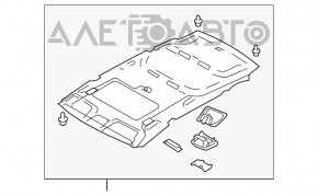 Обшивка потолка Subaru b10 Tribeca беж без люка