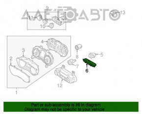 Часы передней панели Kia Forte 4d 17-18 рест