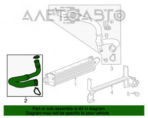 Tubul intercooler dreapta pentru Buick Encore 13-14