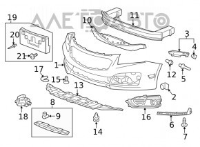 Bara față goală Chevrolet Cruze 15 rest RS nouă OEM originală