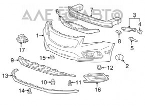 Bara față goală Chevrolet Cruze 15-16 restilizată