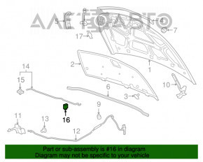 Suport capota zăvor stick suport Chevrolet Cruze 11-15 nou original OEM