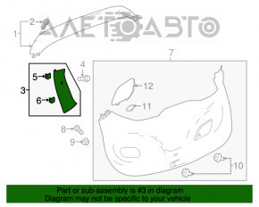 Capacul portbagajului dreapta Chevrolet Bolt 17-21 gri