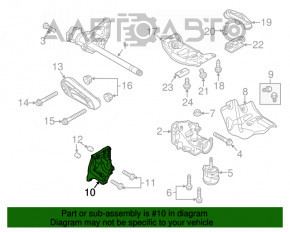 Suport motor stânga jos Porsche Panamera 10-16 4.8