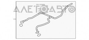 Tubulatura sistemului de ventilatie pentru Porsche Panamera 10-16 4.8.