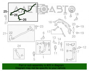 Tubulatura sistemului de ventilatie pentru Porsche Cayenne 958 11-17 4.8 Turbo, plastic nou, original OEM.