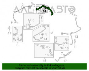 Tubul de ventilație de la separatorul de ulei Porsche Panamera 10-16 4.8