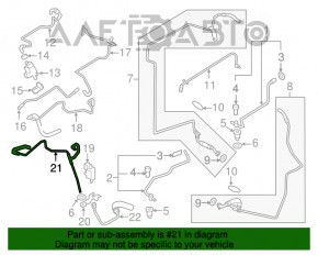 Tuburile de ventilație ale turbinei cu supapă pentru Porsche Cayenne 958 11-17 4.8 Turbo