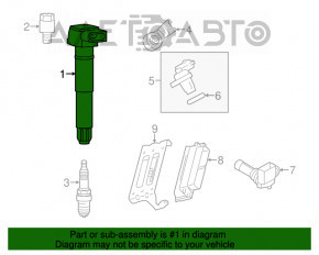 Bobina de aprindere Porsche Cayenne 958 11-17 4.8T