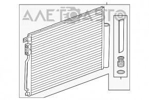 Radiatorul condensatorului de aer condiționat Buick Encore 13-16