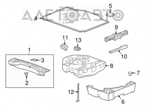 Capacul portbagajului Buick Encore 13-14