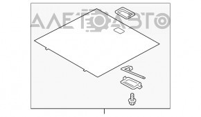 Capacul portbagajului central al Subaru Outback 20 este negru