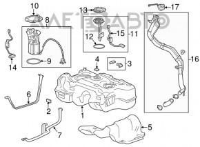 Rezervor de combustibil Buick Encore 13-14 fwd