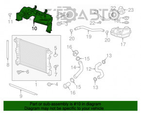 Grila radiatorului superioara Buick Encore 13-16