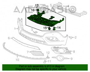 Protecție pentru bara de protecție față inferioară Buick Encore 13-16