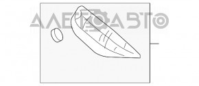 Capacul ornamental al aripii spate stânga Buick Encore 13-19