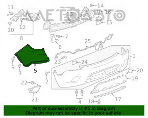 Bara spate goală dreapta Buick Encore 13-16