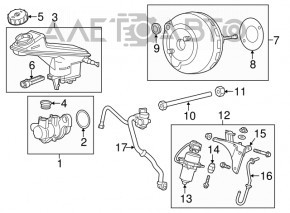 Главный тормозной цилиндр с бачком Buick Encore 13-19