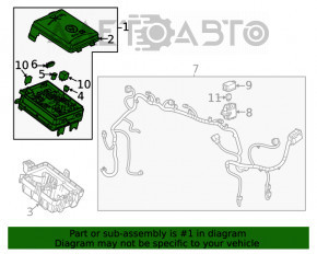 Blocul de siguranțe Buick Encore 13-14