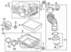 Воздухоприемник Buick Encore 13-19