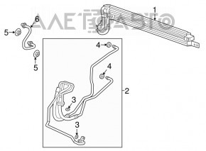 Radiatorul de răcire a cutiei de viteze Chevrolet Trax 15-21 LUV