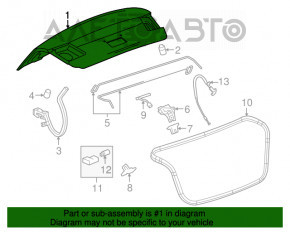 Capac portbagaj Chevrolet Cruze 11-15 cu spoiler