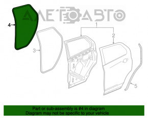 Уплотнитель дверного проема задний левый Buick Encore 13-19