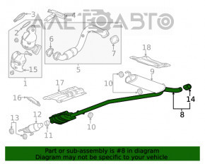 Silentioasa spate cu teava Buick Encore 13-18