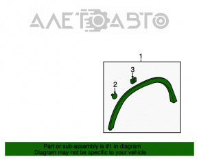 Capacul aripii fata dreapta Buick Encore 13-19