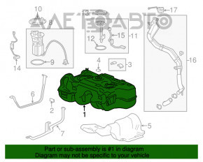 Rezervor de combustibil Buick Encore 13-14 fwd