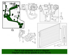 Evaporatorul de aer condiționat al încălzitorului Buick Encore 13-15